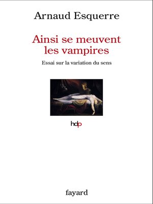 cover image of Ainsi se meuvent les vampires